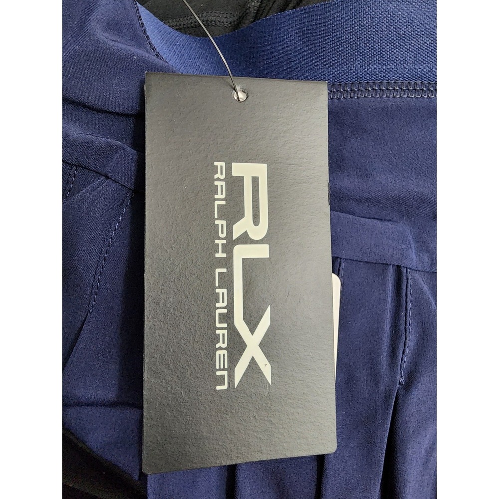 RLX Ralph Lauren Performance Fabric Wrap Skirt Golf Concept 1 Navy - Picture 8 of 11
